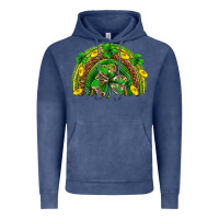 Vintage Denim St. Patrick's Day rainbow Vintage Hoodie - Neo Western