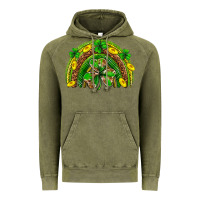Vintage Olive St. Patrick's Day rainbow Vintage Hoodie - Neo Western