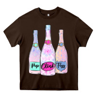 Pop Clink Fizz Champagne Bubbly Heavy Core Tee | Teevron