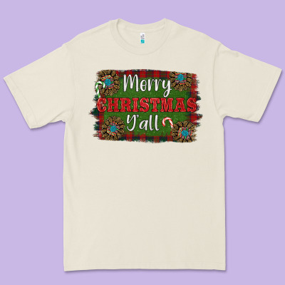 Merry Christmas Y'all Premium Tee Designed By Ranaportraitstore