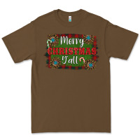 Cacao Merry Christmas Y'all Premium Tee - RanaPortraitStore