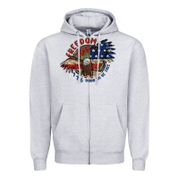 Heather Grey freedom tour Zipper Hoodie - MaliasSmallBusiness