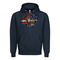 Navy freedom tour Zipper Hoodie - MaliasSmallBusiness