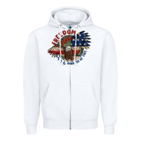 White freedom tour Zipper Hoodie - MaliasSmallBusiness