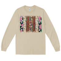 Mushroom easter leopard cowhide bunny brush stroke Long Sleeve Tee - Artiststas