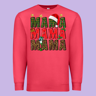 Christmas Mama Premium Sweatshirt Designed By Bundleandbundleshop