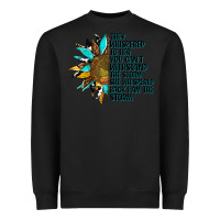 Black sunflower they whispered to her Heavyweight Sweatshirt - AdoDesignShop