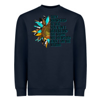 Navy sunflower they whispered to her Heavyweight Sweatshirt - AdoDesignShop