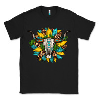 Black bull skull gemstone cactus leopard sunflower Classic Tee - Artiststas