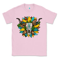 Bull Skull Gemstone Cactus Leopard Sunflower Classic Tee | Teevron