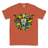 Copper bull skull gemstone cactus leopard sunflower Classic Tee - Artiststas