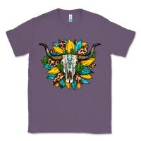 Lavender bull skull gemstone cactus leopard sunflower Classic Tee - Artiststas