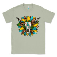 Matcha bull skull gemstone cactus leopard sunflower Classic Tee - Artiststas