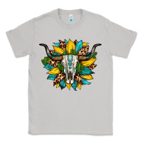 Moon Dust bull skull gemstone cactus leopard sunflower Classic Tee - Artiststas