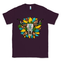 Plum bull skull gemstone cactus leopard sunflower Classic Tee - Artiststas