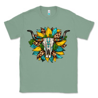 Sage bull skull gemstone cactus leopard sunflower Classic Tee - Artiststas