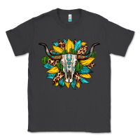 Smoke bull skull gemstone cactus leopard sunflower Classic Tee - Artiststas