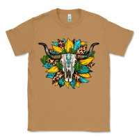 Toasted Coconut bull skull gemstone cactus leopard sunflower Classic Tee - Artiststas