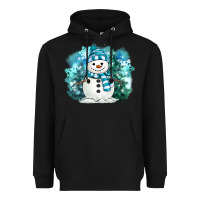 Black winter snowman Heavyweight Hoodie - MaliasSmallBusiness