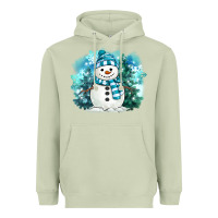 Matcha winter snowman Heavyweight Hoodie - MaliasSmallBusiness