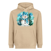Mushroom winter snowman Heavyweight Hoodie - MaliasSmallBusiness