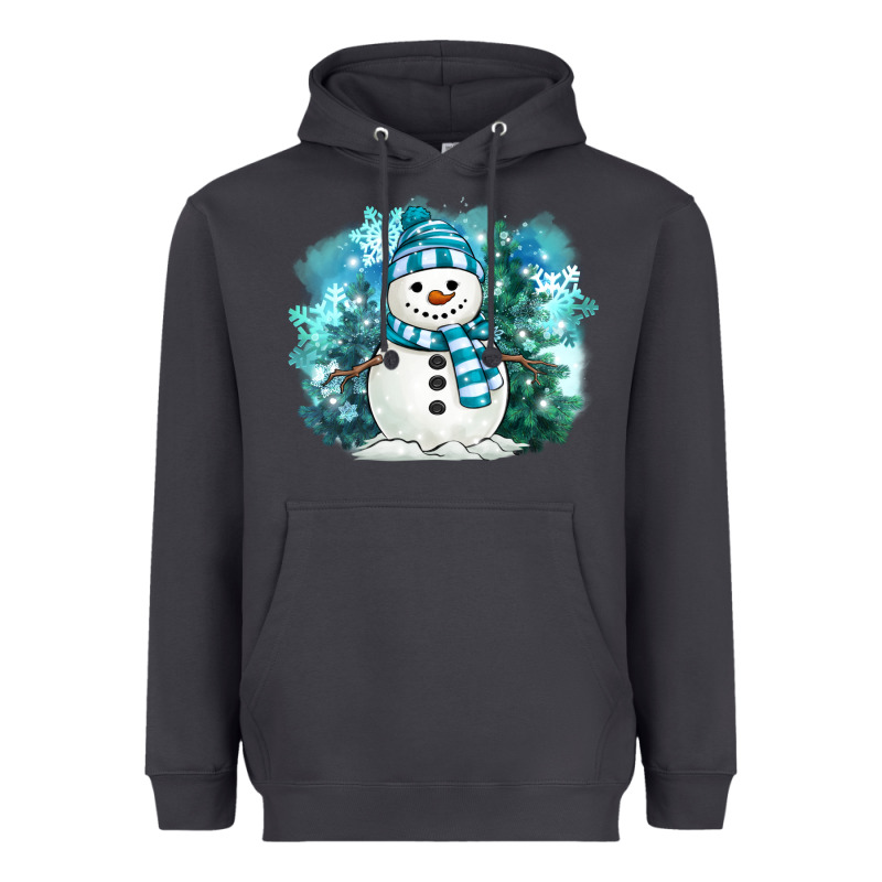 Winter Snowman Heavyweight Hoodie by MaliasSmallBusiness | Teevron