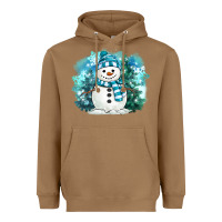 Toasted Coconut winter snowman Heavyweight Hoodie - MaliasSmallBusiness