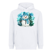 White winter snowman Heavyweight Hoodie - MaliasSmallBusiness