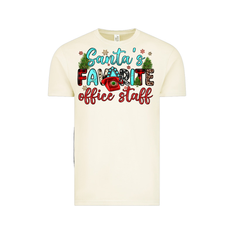Santa S Favorite Office Staff Vintage Tee by JahusDesignShop | Teevron