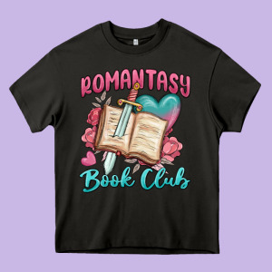 Romantasy Book Club Heavy Core Tee Designed By Maliassmallbusiness