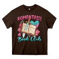 Chocolate Brown romantasy book club Heavy Core Tee - MaliasSmallBusiness