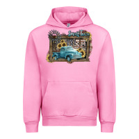 Fuchsia Pink Small town USA truck 4th of july Urban Hoodie - HowdyJamesFarm