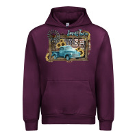 Mauve Wine Small town USA truck 4th of july Urban Hoodie - HowdyJamesFarm