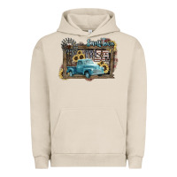 Pigment French Oak Small town USA truck 4th of july Urban Hoodie - HowdyJamesFarm