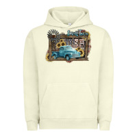Pigment Pistachio Small town USA truck 4th of july Urban Hoodie - HowdyJamesFarm