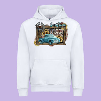Small Town Usa Truck 4th Of July Urban Hoodie Designed By Howdyjamesfarm