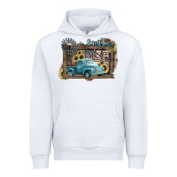 White Small town USA truck 4th of july Urban Hoodie - HowdyJamesFarm