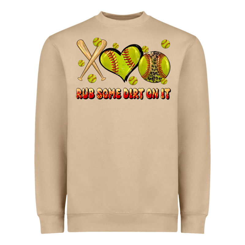 Rub Some Dirt On It Softball Heavyweight Sweatshirt by JahusDesignShop | Teevron