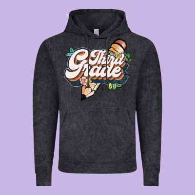 Third Grade Vintage Hoodie Designed By Jahusdesignshop