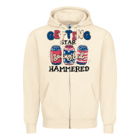 Sandshell getting star spangled hammered Zipper Hoodie - MaliasSmallBusiness