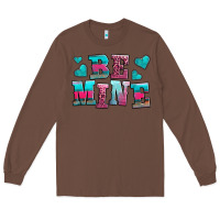 Chestnut be mine western valentine's day no background Long Sleeve Tee - AdoDesignShop