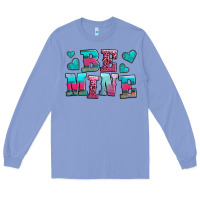 Colony Blue be mine western valentine's day no background Long Sleeve Tee - AdoDesignShop