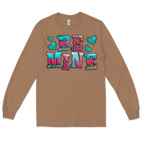 Toasted Coconut be mine western valentine's day no background Long Sleeve Tee - AdoDesignShop