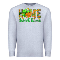 Heather Grey st.patrick home sweet home Premium Sweatshirt - BundleAndBundleShop