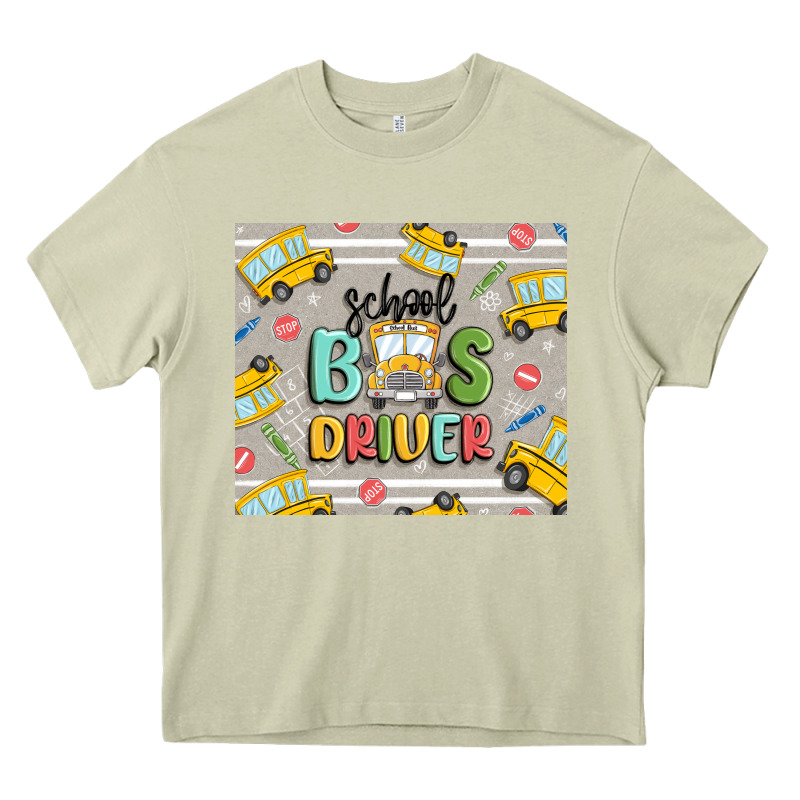 School Bus Driver Heavy Core Tee by MaliasSmallBusiness | Teevron
