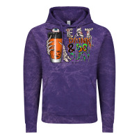 Cloud Purple Eat drink be scary Vintage Hoodie - CowhideDigitalArt