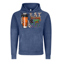 Vintage Denim Eat drink be scary Vintage Hoodie - CowhideDigitalArt