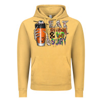 Vintage Mustard Eat drink be scary Vintage Hoodie - CowhideDigitalArt