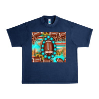 Navy football leopard turquoise gemstone sunflower Urban Heavy Tee - JahusDesignShop