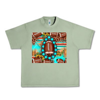 Oil Green football leopard turquoise gemstone sunflower Urban Heavy Tee - JahusDesignShop